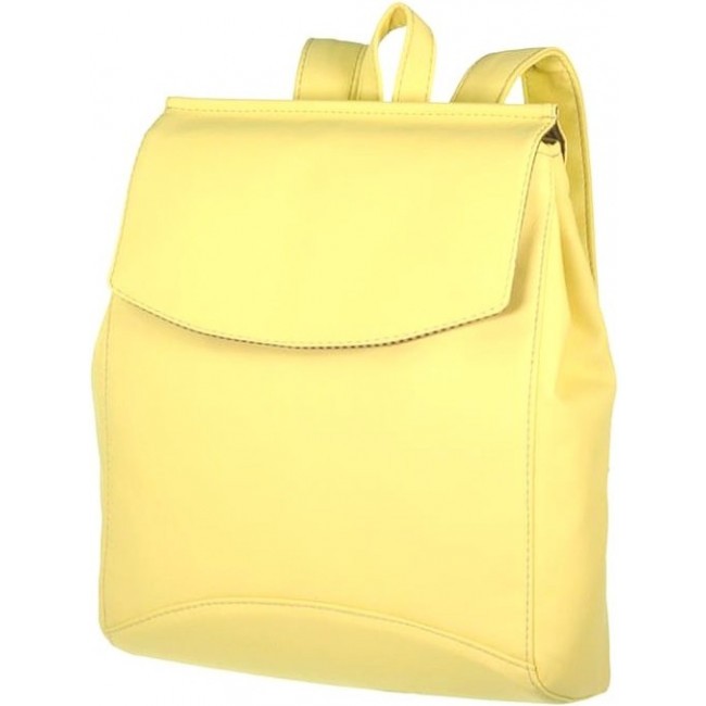 Стильный кожаный рюкзак Asgard Р-5263 Желтый - фото №1