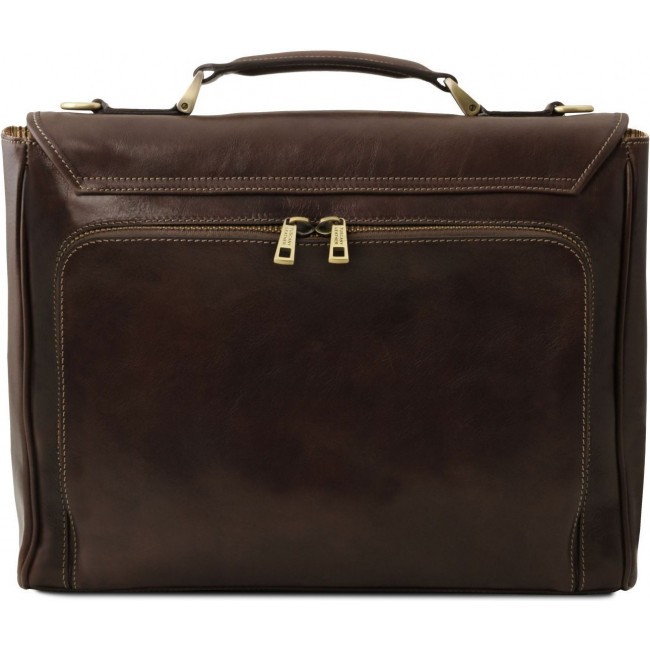 Портфель для ноутбука Tuscany Leather Trieste TL141662 Темно-коричневый - фото №3