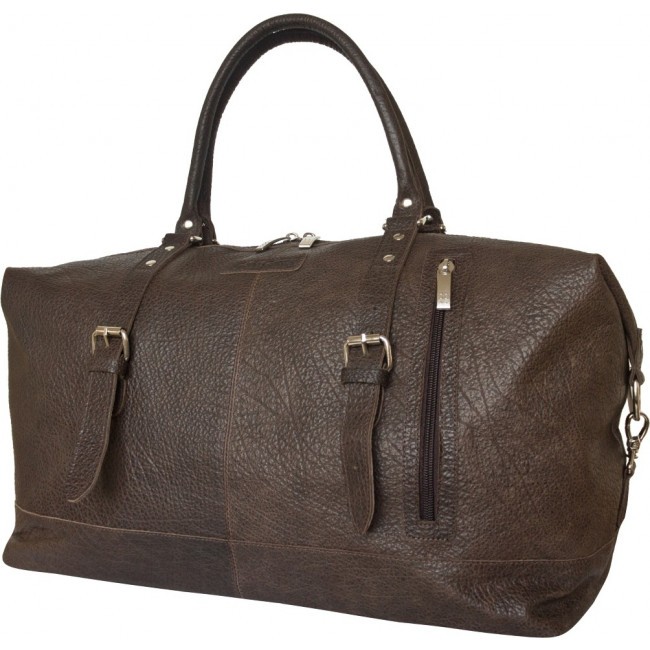 Кожаная дорожная сумка Carlo Gattini Campora 4019-84 Темно-коричневый Brown - фото №2