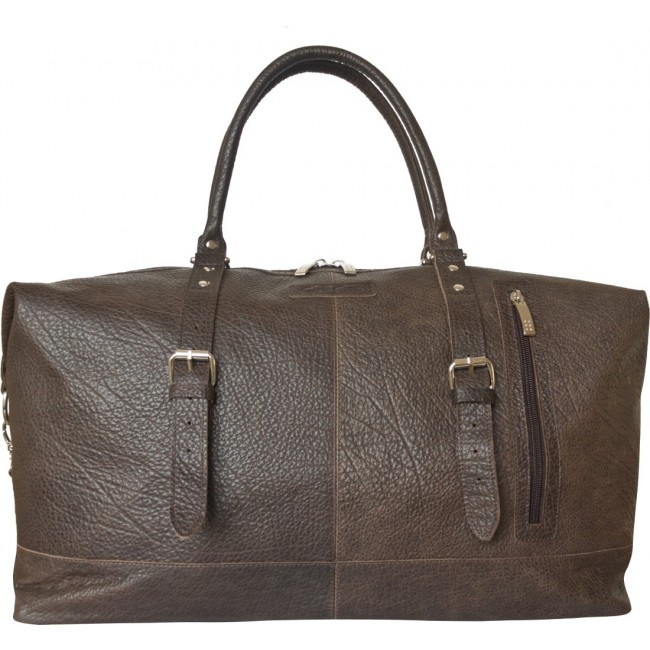 Кожаная дорожная сумка Carlo Gattini Campora 4019-84 Темно-коричневый Brown - фото №1