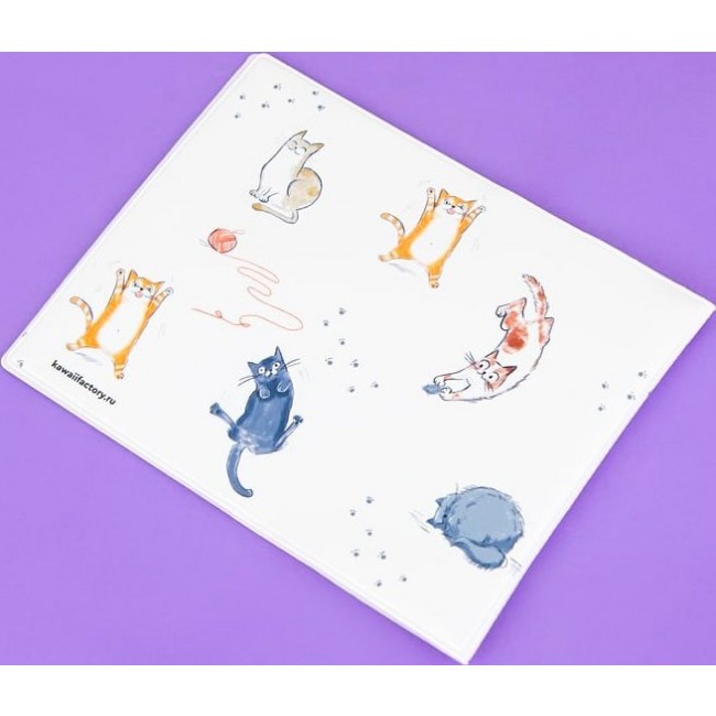 Обложка для авиадокументов Kawaii Factory Обложка на зачетную книжку Усы, лапы и хвост - фото №3