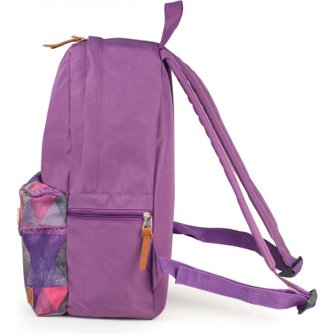 Рюкзак Brauberg Сити-формат Фиолетовый карман с пуговицей - фото №2