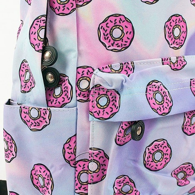 Рюкзак Kawaii Factory Розовые пончики Мульти - фото №4