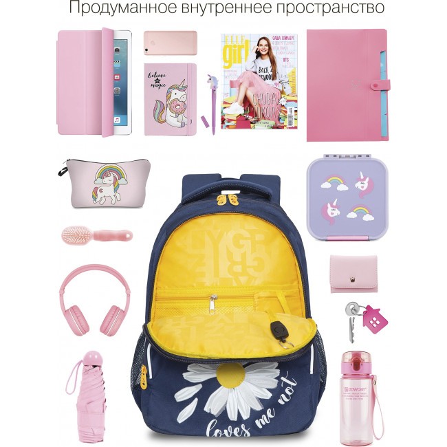 Рюкзак школьный Grizzly RG-260-2 синий - фото №6