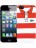 Чехол для iphone Kawaii Factory Чехол для iPhone 5/5s серия "Sports shirt" Red with blue stripes - фото №1