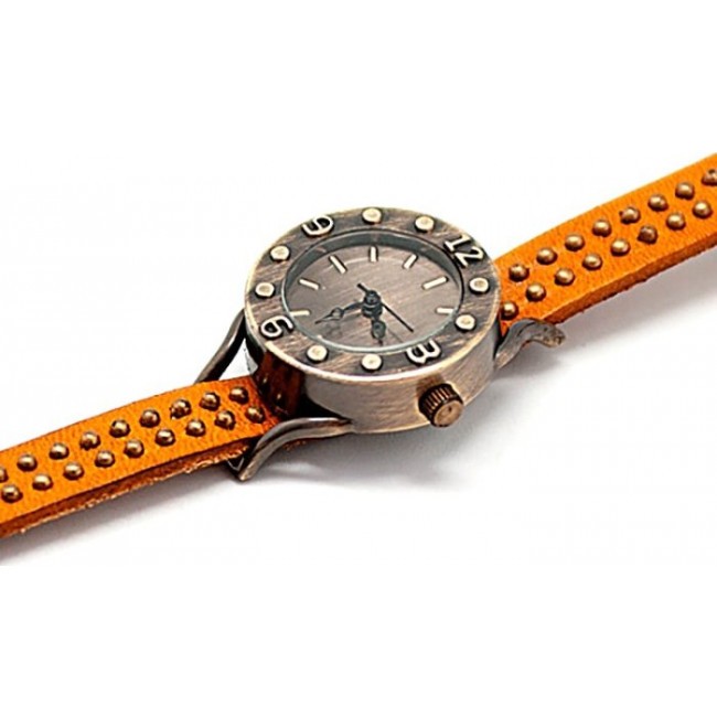 часы Kawaii Factory Часы "Dots" Оранжевые - фото №3