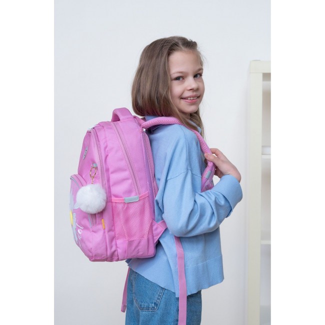 Рюкзак школьный Grizzly RG-260-2 розовый - фото №12