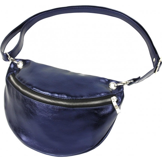 Поясная сумка Nosimoe 1361-10К металлик-син - фото №1