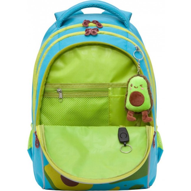 Школьный рюкзак Grizzly RG-168-1 голубой - фото №5