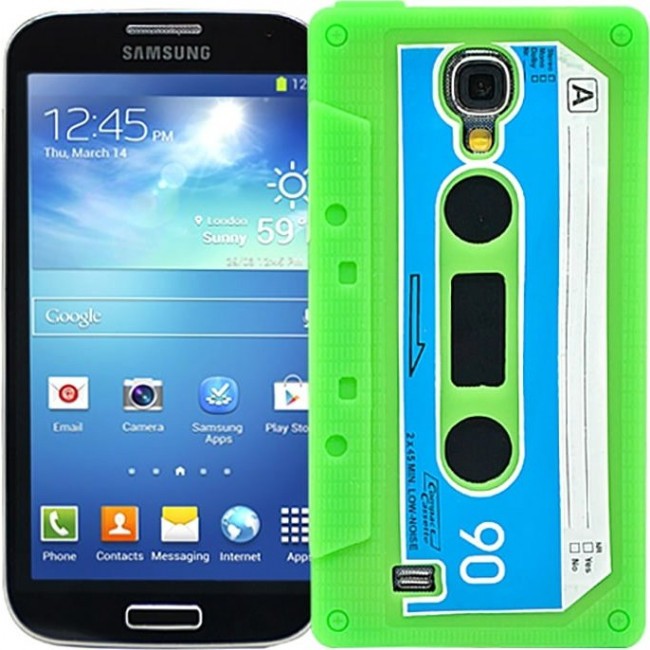 Чехол для Samsung Kawaii Factory Чехол для Samsung Galaxy S4 "Кассета" Зеленый - фото №1