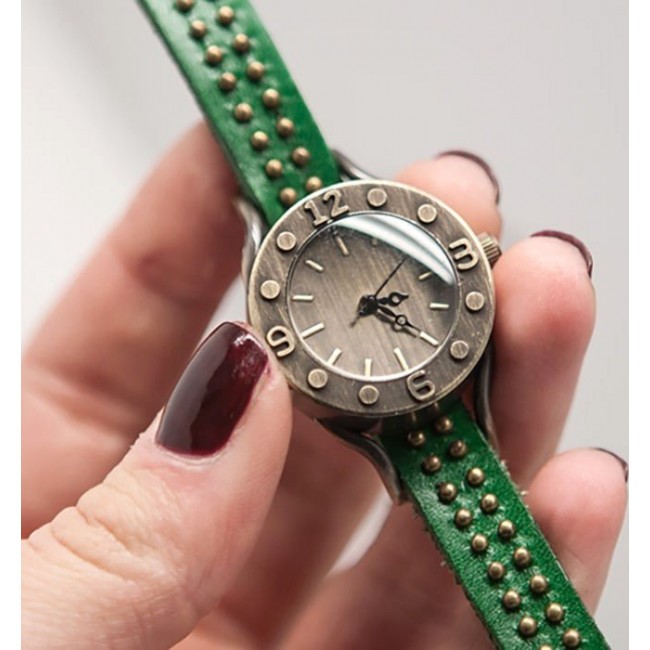 часы Kawaii Factory Часы "Dots" Зеленые - фото №3