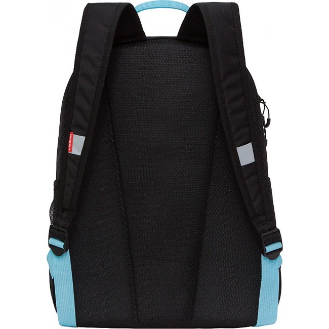 Рюкзак школьный Grizzly RB-151-3 черный-бирюзовый - фото №3