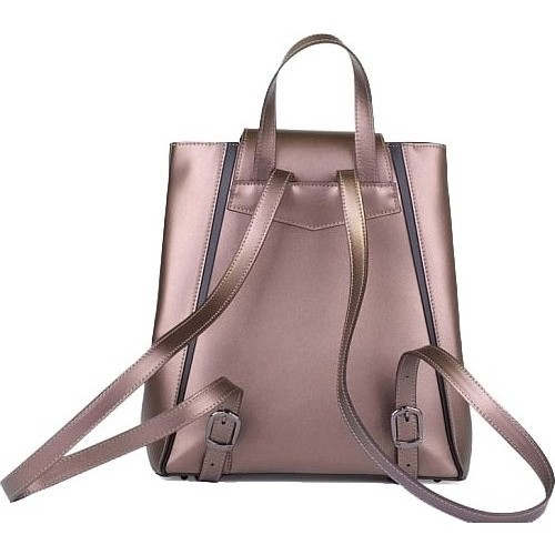 Модный женский рюкзак Ula Leather Country R9-004 Бронзовый - фото №4