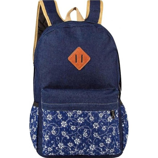 Рюкзак Across H Цветы (темно-синий) - фото №1