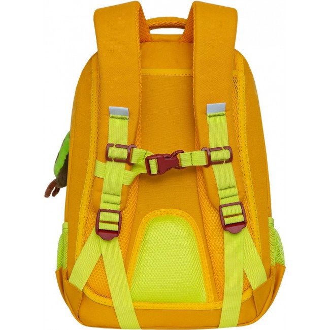 Школьный рюкзак Grizzly RG-168-1 желтый - фото №3
