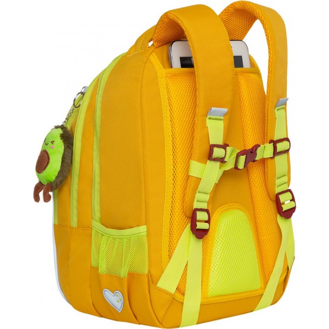 Школьный рюкзак Grizzly RG-168-1 желтый - фото №4
