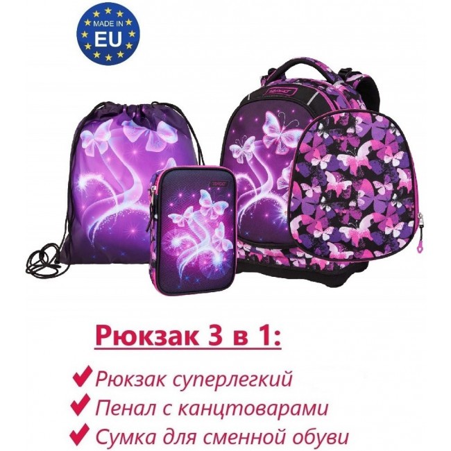 Рюкзак Target Superlight 2 face petit 3 in 1 Violrt Butterfly - фото №1