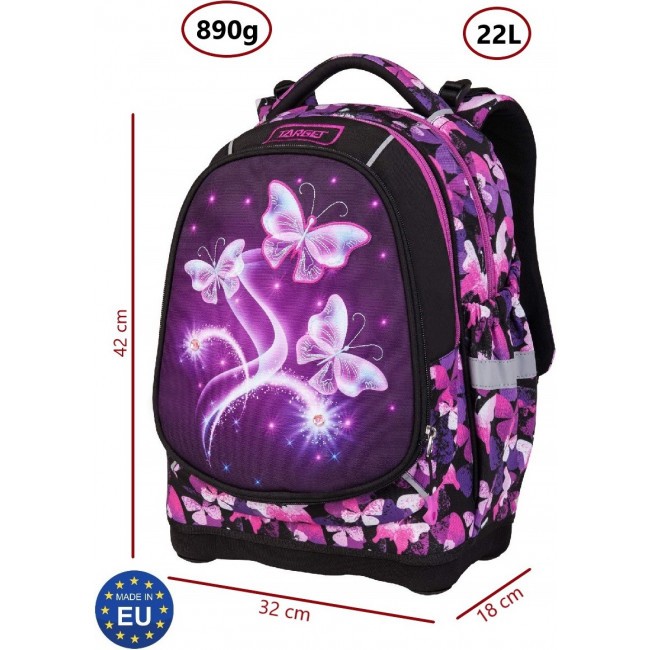 Рюкзак Target Superlight 2 face petit 3 in 1 Violrt Butterfly - фото №11