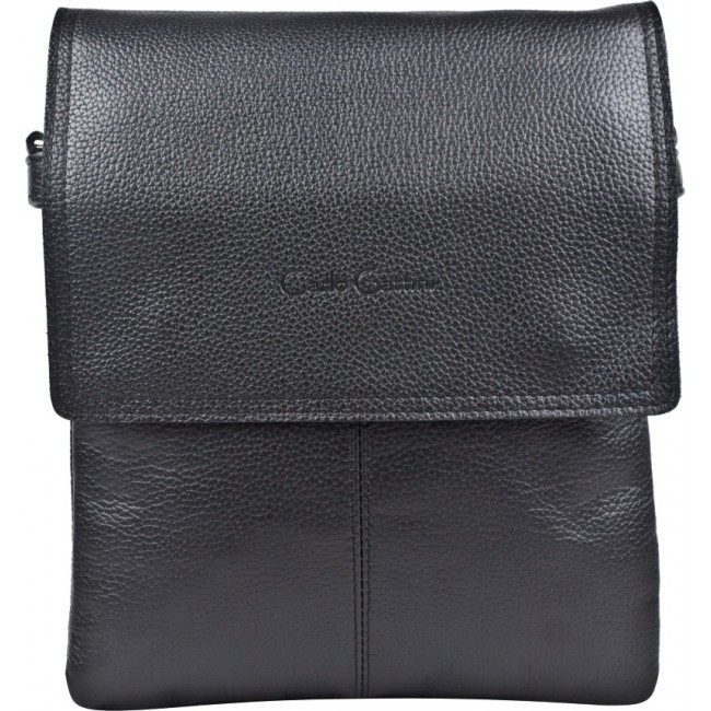 Кожаная мужская сумка Carlo Gattini Verbano 5070-01 Black Черный - фото №4