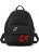Женский рюкзак OrsOro DS-987 Черный с маками - фото №1