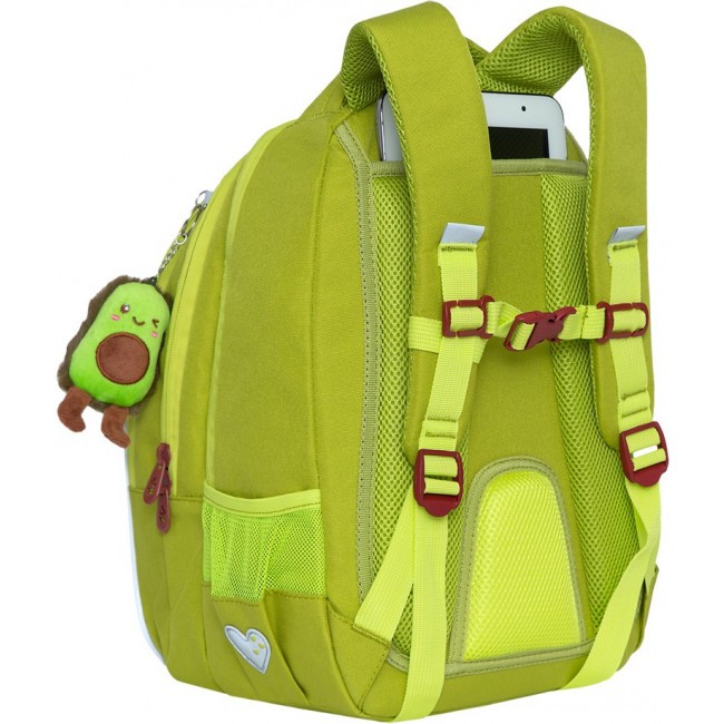 Школьный рюкзак Grizzly RG-168-1 салатовый - фото №4