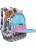 Рюкзак с бабочкой Grizzly RS-764-3 Зиг-заги серо-розовые - фото №4