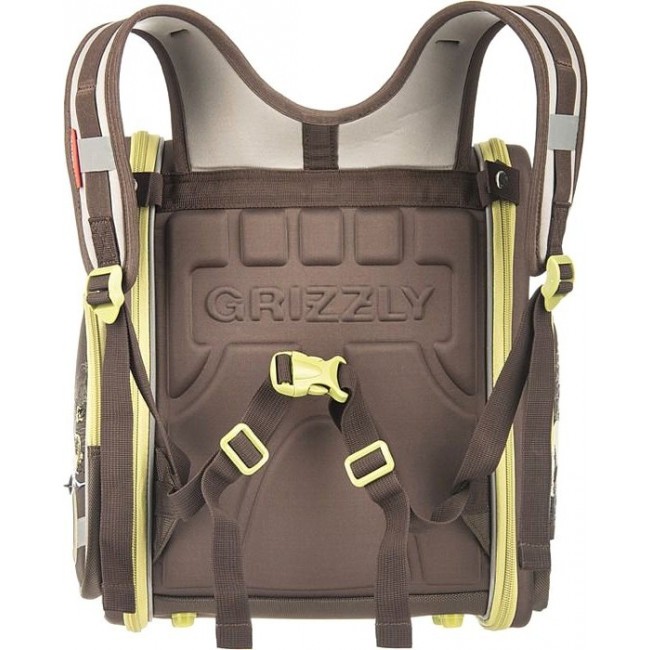 Рюкзак Grizzly RA-540-6 Коричневый - зеленый - фото №4