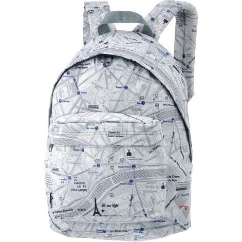 Рюкзак для подростка Asgard P-5135 Б Схема Парижа белая - фото №1