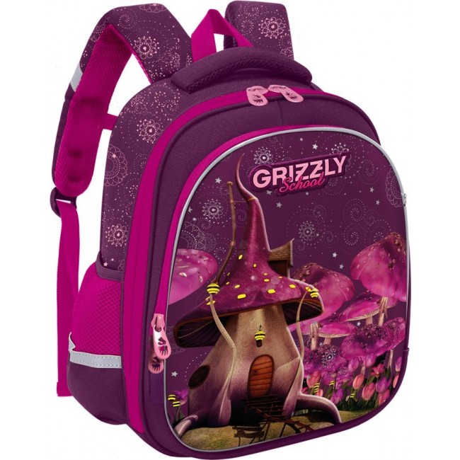Рюкзак Grizzly RAz-086-7 фиолетовый - фото №1