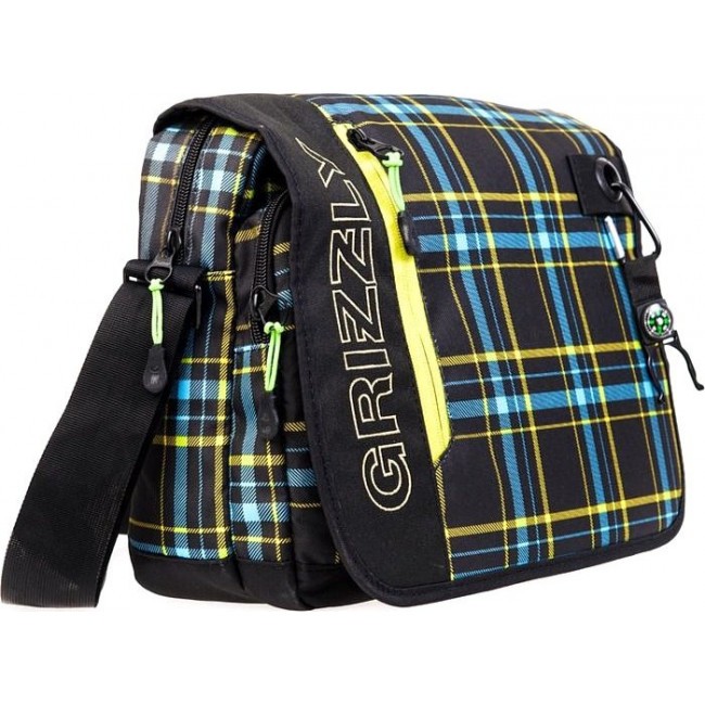 Школьная сумка Grizzly MM-610-3 Бежевый - голубой - фото №2