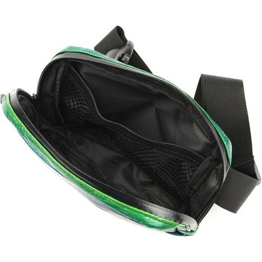 Поясная сумка Nosimoe 1392-11К зелен-бордо - фото №3