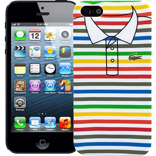 Чехол для iphone Kawaii Factory Чехол для iPhone 5/5s серия "Sports shirt" Thin stripes - фото №1