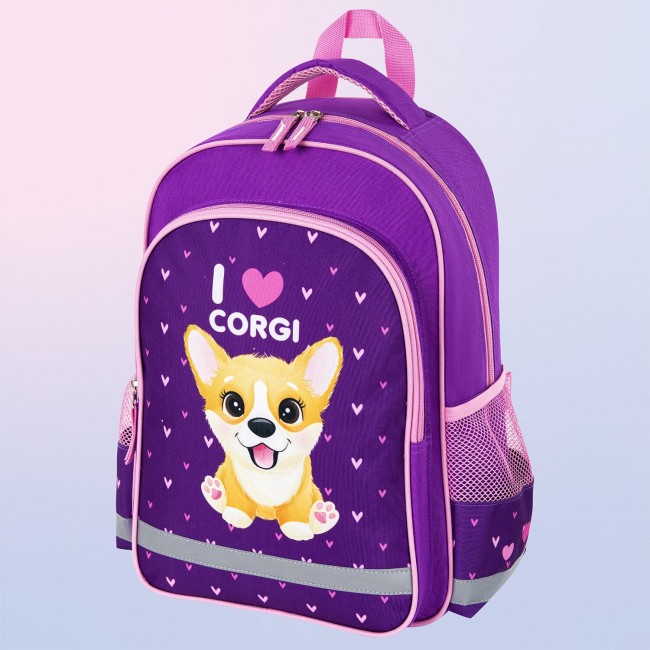 Рюкзак Пифагор School I love corgi - фото №14