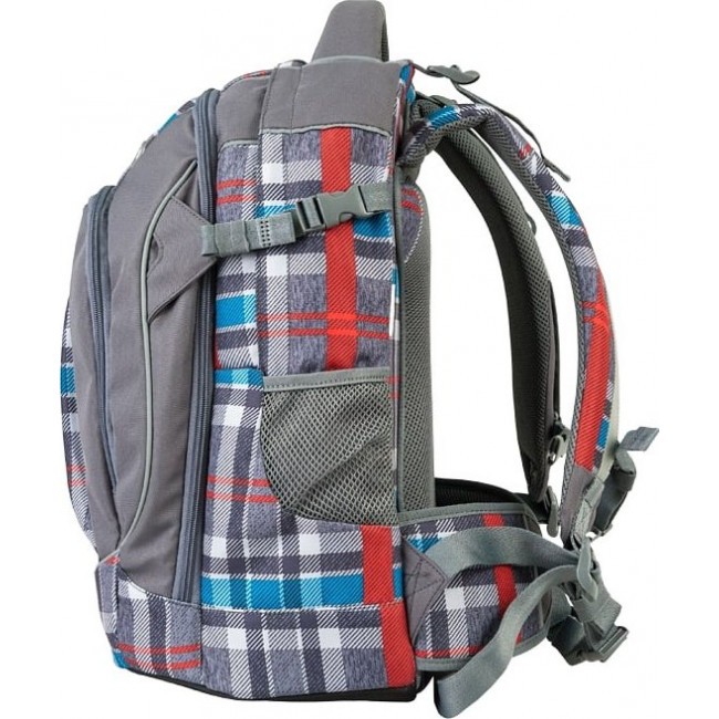 Школьный подростковый рюкзак Target Рюкзак легкий Серый Чили  в клетку - фото №2