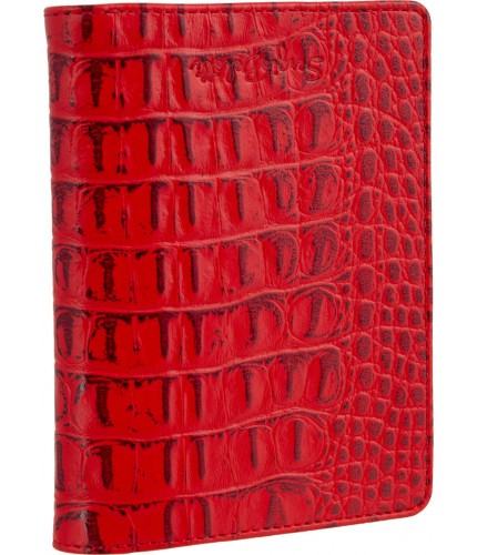 Обложка для автодокументов Sergio Belotti 7301 croco red- фото №1