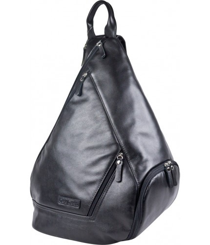 Кожаный рюкзак Carlo Gattini Mongardino 3100-01 Black Черный- фото №4
