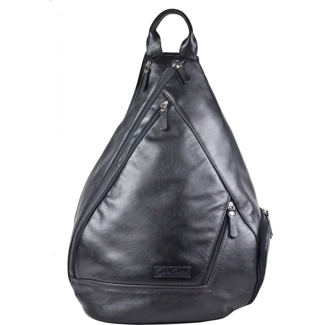 Кожаный рюкзак Carlo Gattini Mongardino 3100-01 Black Черный - фото №2