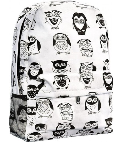 Рюкзак Kawaii Factory B&W Совы- фото №1