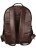 Деловой рюкзак из натуральной кожи Ray Button Berlin Темно-коричневый с синим - фото №3