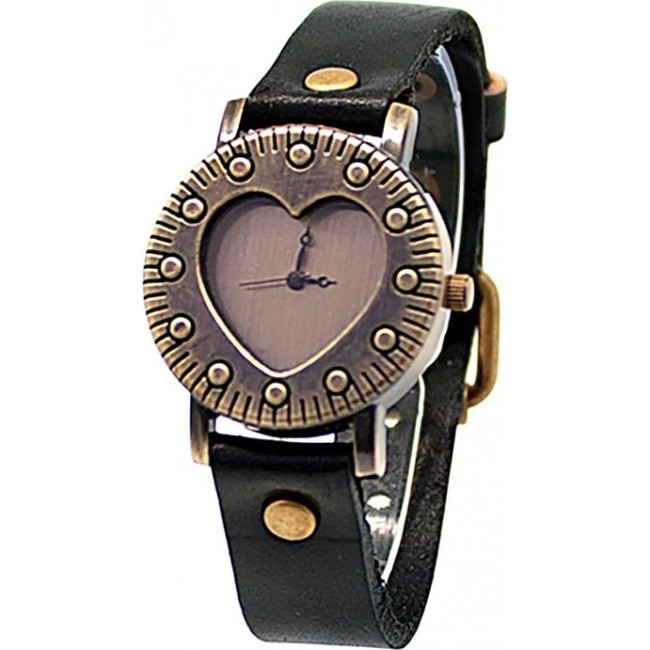 часы Kawaii Factory Часы "Heart by heart" Черные - фото №1
