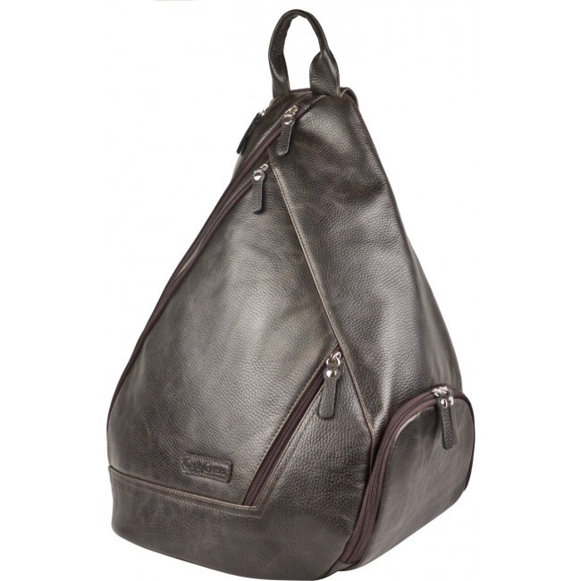 Кожаный рюкзак Carlo Gattini Mongardino 3100-04 Brown Темно-коричневый - фото №1