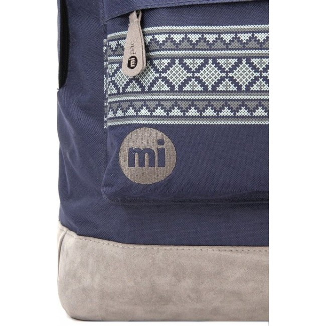 Рюкзак Mi-Pac Backpack Сине-серый с узором - фото №5