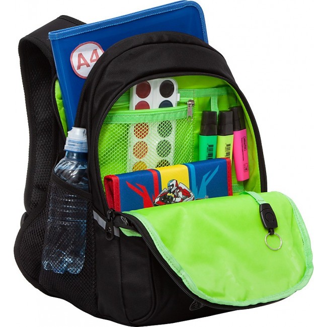 Школьный рюкзак Grizzly RG-161-3 черный - фото №4