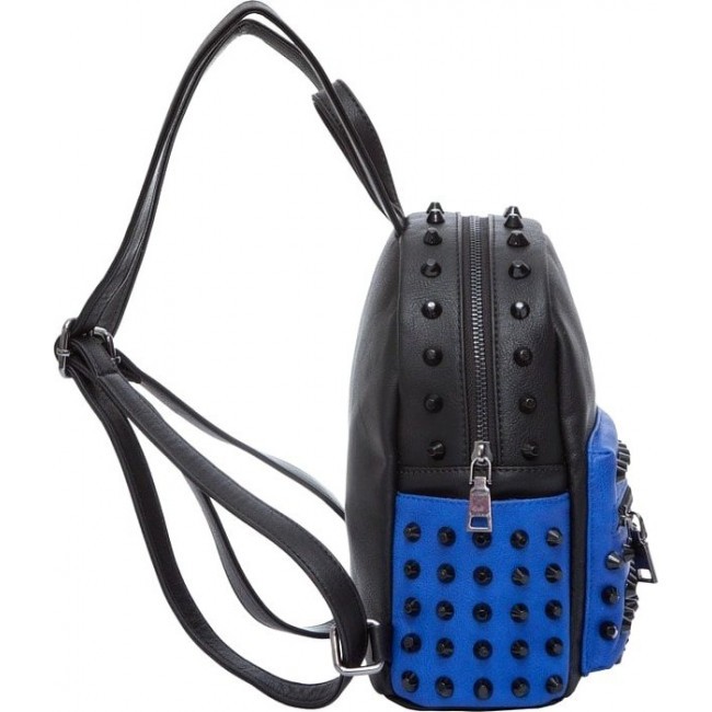 Рюкзак OrsOro D-177 Черный - синий с шипами - фото №2