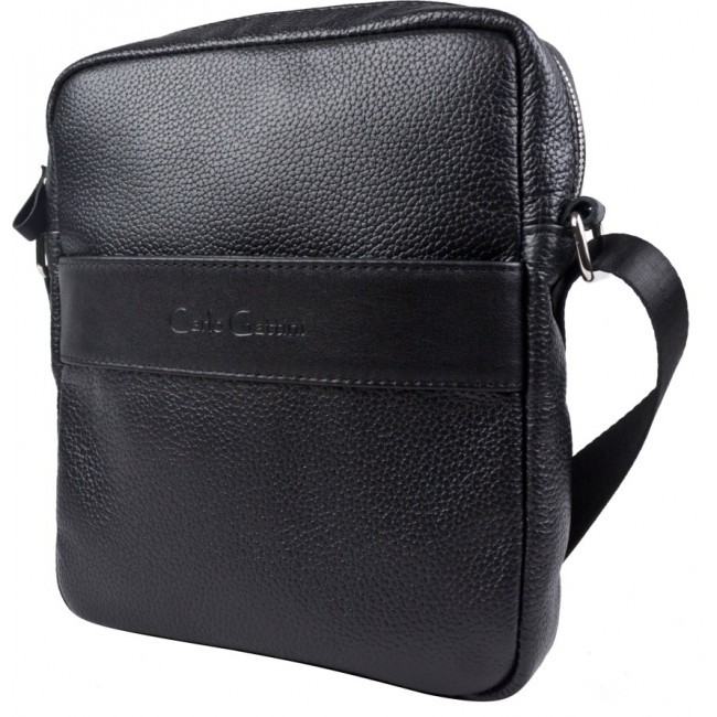 Кожаная мужская сумка Carlo Gattini Bonito 5071-01 Black Черный - фото №1