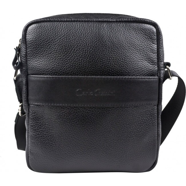 Кожаная мужская сумка Carlo Gattini Bonito 5071-01 Black Черный - фото №2