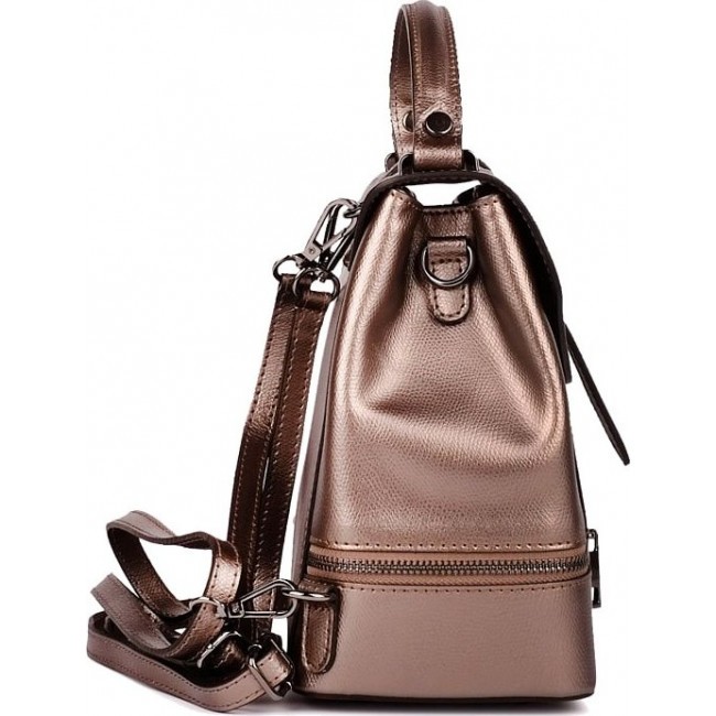 Модный женский рюкзак Ula Leather Country R9-010 Бронза - фото №3