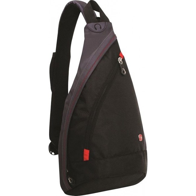 Мужской рюкзак через плечо Wenger MONO SLING Черно-серый - фото №1