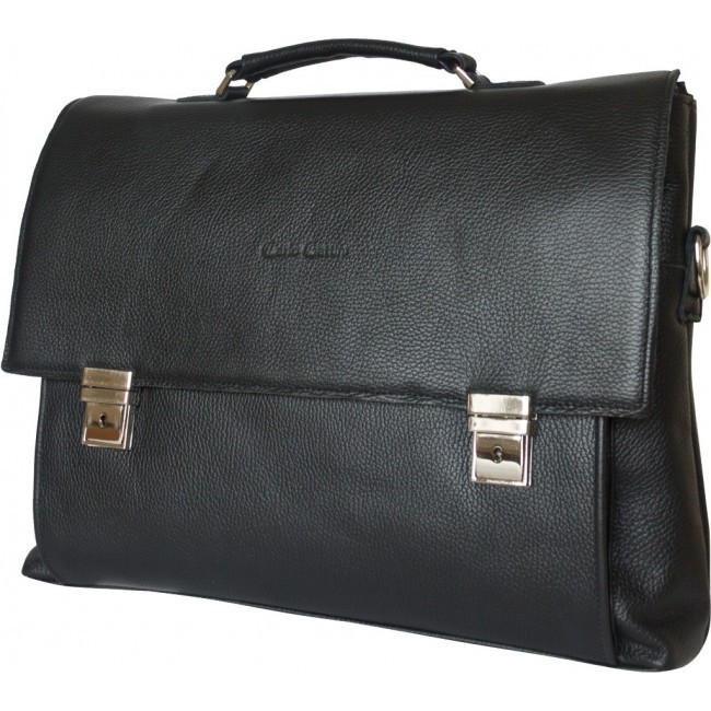 Кожаный портфель Carlo Gattini Ferentillo 2024-01 Черный Black - фото №1