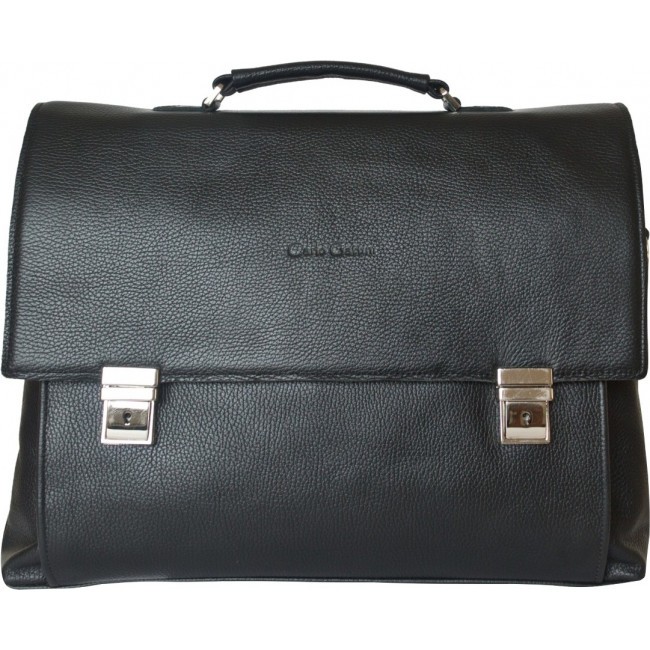 Кожаный портфель Carlo Gattini Ferentillo 2024-01 Черный Black - фото №2